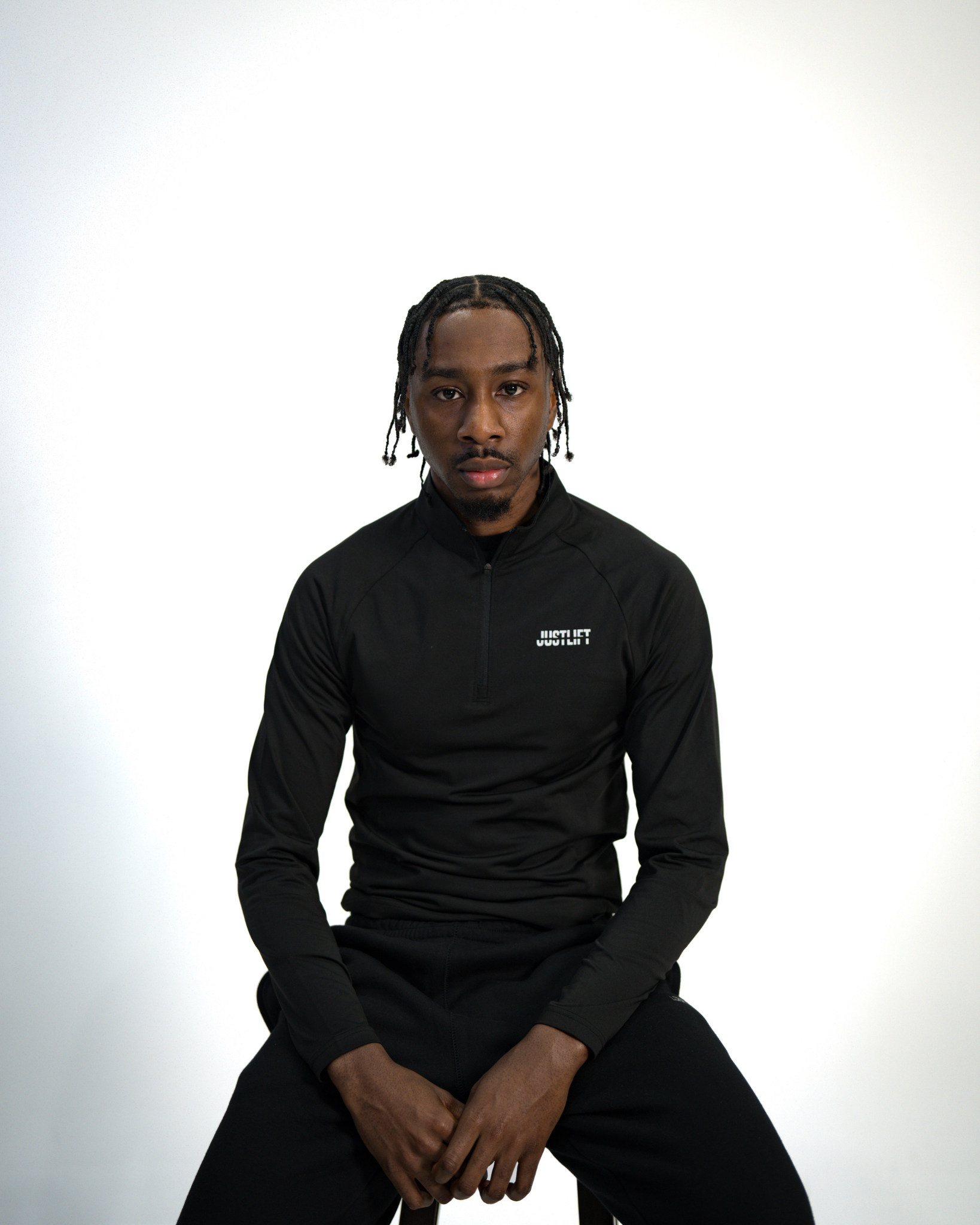 Compression Men Fitted Quarter Zip (Signature) – JustLift LLC